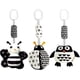 thumbnail image 1 of Aipiliangnv Qi Paquete de 3 juguetes con sonajero colgante, juguetes para bebés de alto contraste y juguetes de cochecito de felpa para bebés de 0 a 18 meses, juguetes para asientos de automóvil, 1 of 5