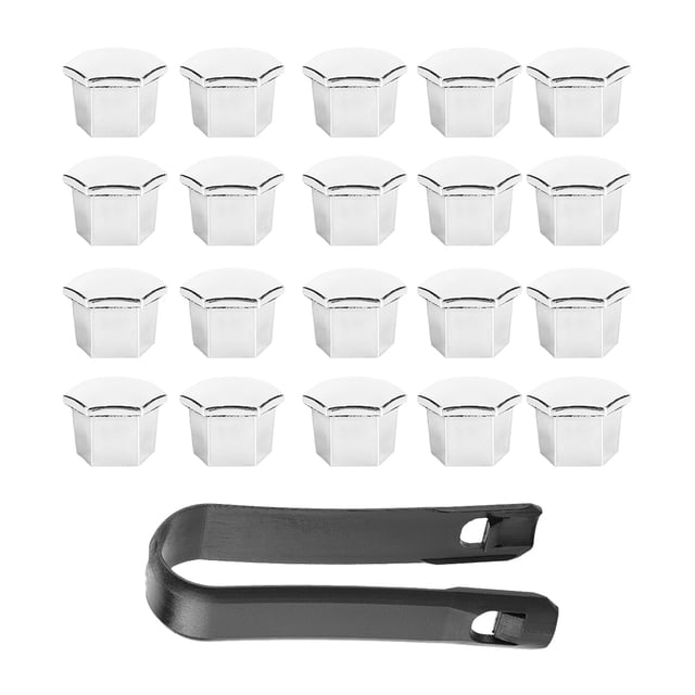 20 piezas tuerca de rueda cubierta de llanta decoración de tapa de tornillo de neumático para Peugeot 307 308 408 206 207 Jadeshay A
