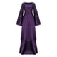 thumbnail image 1 of Gibobby Vestido largo de verano para mujer Vestido de fiesta largo de manga larga renacentista Vintage sólido de talla grande para mujer(Morado,G), 1 of 5