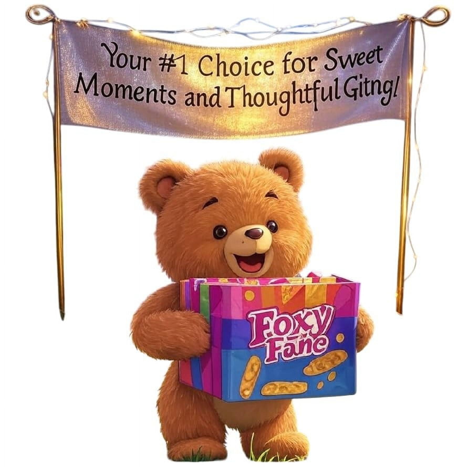 Foxy Fane Gift Box Holiday Healthy Snacks and Treats 60-Count
