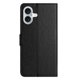 thumbnail image 5 of For iPhone 17 Case PU Leather Wallet Phone Cover Litchi Texture, Black, 5 of 5