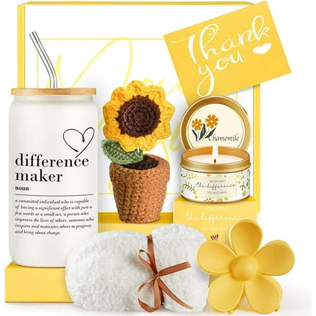 Thank You Gifts for Women Teacher Appreciation Gifts Thank You Gift Baskets for Women Friends Teachers Coworkers Boss Nurse Mom Employees with Thank You Cards