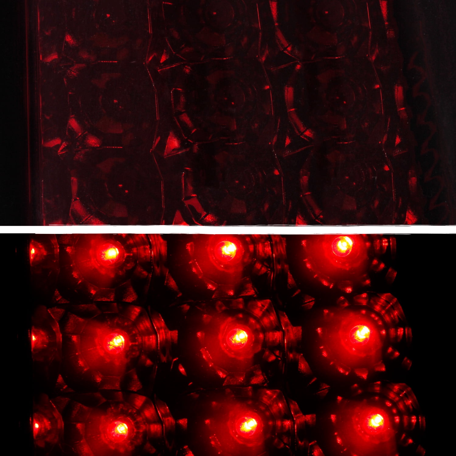 AKKON - For 1999-2002 Chevy Silverado 09-03 GMC Sierra Pickup Truck Red Smoke G2 LED Tail Lights Brake Lamps Pair