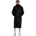 thumbnail image 2 of Men's Soft Plush Fleece Classic or Hooded Robe with Front Pockets, 2 of 7