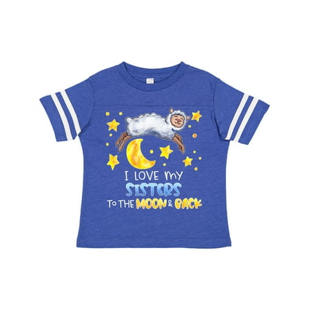

Inktastic I Love my Sisters to the Moon and Back Cute Sheep Gift Toddler Boy or Toddler Girl T-Shirt