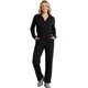 thumbnail image 1 of Conjunto Mujer 2 Piezas Tejido Acanalado Blusa Manga Larga con Cierre y Pants Rectos para Muje, 1 of 5