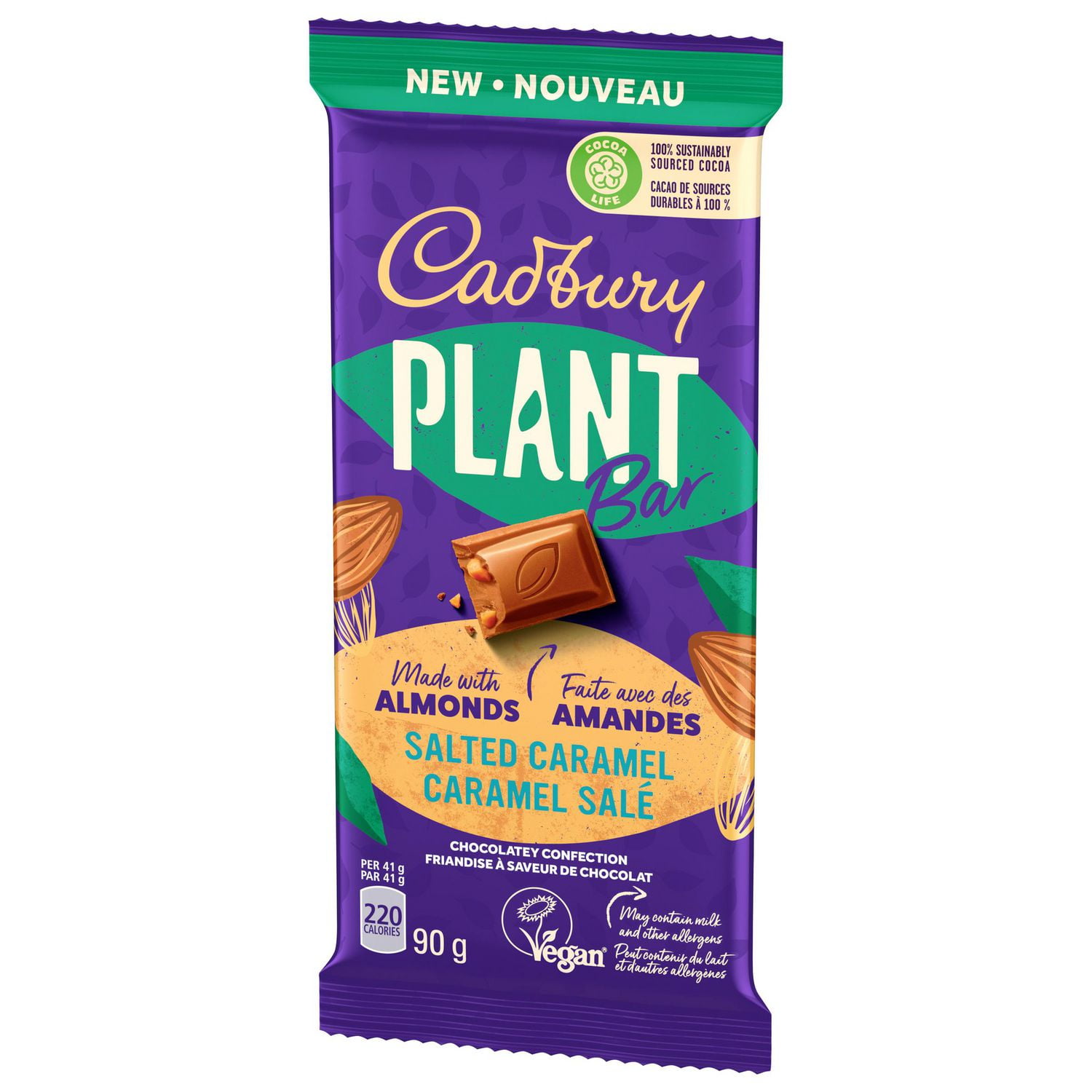 Cadbury Plant Bar Salted Caramel 90g