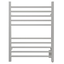 Amba RSWH-B Radiant 10 Bar Hardwired Square Heated Double Towel Warmer, Brushed
