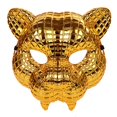 thumbnail image 1 of Máscara de leopardo dorado Casa de los Tesoros Disfraz Halloween Hombre 20CM, 1 of 3