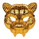 thumbnail image 1 of Máscara de leopardo dorado Casa de los Tesoros Disfraz Halloween Hombre 20CM, 1 of 3
