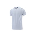 thumbnail image 2 of Lovzfmll Men's Sweat-Wicking Crew Neck Short Sleeve Running Fitness T-Shirt with Reflective Details, Soft and Breathable for Outdoor Sports White, L, 2 of 8
