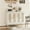 White, variant on Garvee 48" Rattan Sideboard Buffet Cabinet with 4 Doors, Adjustable Shelves, Built-in Power Outlet, Versatile Console Table for Kitchen, Dining Room, Living Room - Elegant Storage Solution