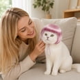 thumbnail image 3 of Funny Soft Pet Cosplay Wig with Adjustable Straps, Stylish Furry Pet Dress‑Up Costume, Reusable Comfortable Headwear for Medium Cats Dogs Halloween Christmas Birthday Party Holiday Decoration, 3 of 4