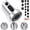 Chrome, variant on PETGLE Kitchen Faucet Head Replacement with 15 Adapters, 3 Modes Kitchen Faucet Spray Head Replacement, Pull Out Kitchen Faucet Sprayer Head Nozzle, Oil Rubbed Bronze, Plastic