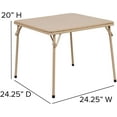 thumbnail image 4 of BizChair Kids Tan Folding Game and Activity Table - Toddler Table for Daycare Center, 4 of 9