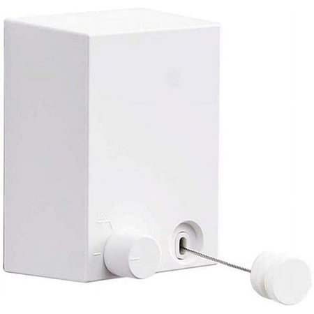 

4.2m Durable Steel Rope Dry Rack (White) Wall-Mounted Retractable Clothesline for Indoors & Outdoors