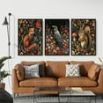 thumbnail image 2 of Hieng William Morris Wall Hieng Forest Animal Canvas Prints Wall Hieng Sets Farmhouse Living Room Decor Fox Rabbit Eagle Gothic Vintage Botanical Floral Oil Painting Pictures, 2 of 6