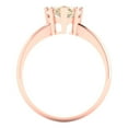 thumbnail image 4 of Clara Pucci 14K Rose Gold Solid Gold Morganite Solitaire Anniversary Ring for Women - 2 cttw Pear Cut, 4 of 7