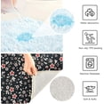 thumbnail image 7 of GZHJMY Bohemian Flowers Bathroom Rug Rectangular Bath Mat Non Slip Bath Rugs Absorbent Shaggy Bathmats for Sink Shower 16" x 24", 7 of 7