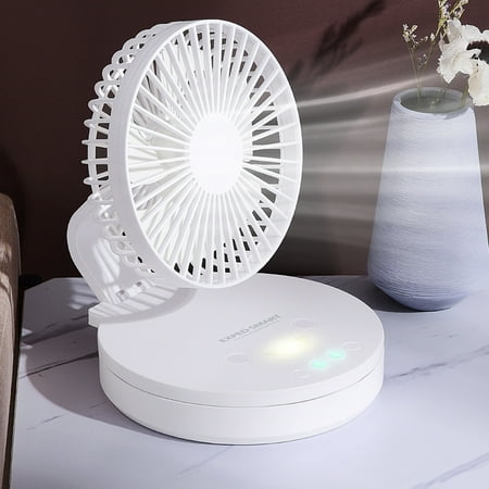 

Shldybc Desktop Shaking Head Fan USB Power Supply Mini Fan Automatic Fan Home Office Night Light Dormitory Electric Fan Summer Savings Clearance