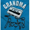 thumbnail image 2 of Grandma Rocks Funny Cassette Cute Womens Slim Fit Graphic Tee Brisco Brands S, 2 of 5