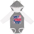 thumbnail image 3 of Inktastic My First 4th with American Flag Rocket and Fireworks Boys or Girls Long Sleeve Baby Bodysuit, 3 of 5