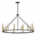 thumbnail image 3 of 83159BK Lark Lazlo - 60W 12 LED Large Chandelier In Modern Style-20.5 Inches Tall and 38 Inches Wide, 3 of 21