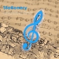 thumbnail image 2 of Tnstrumento Musical Clip de papel de letra de nota musical de plástico soporte de resorte de hoja de piano (azul) Tmvgtek Para Estrenar, 2 of 9
