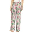 thumbnail image 3 of Goofa Tropical Pitaya Printed Soft Pajama Pants for Women, Wide Leg Comfy Casual Lounge Yoga Pants-, 3 of 9