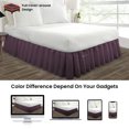 thumbnail image 4 of SGI Bedding 14 Inch Ruffled Bedskirt | Microfiber Ruffled Bed Skirt | Fade-Resistant, Wrinkle-free, Anti-static, Decorative, Extra Storage Space, Clutter-Free |Full, Plum, 4 of 8