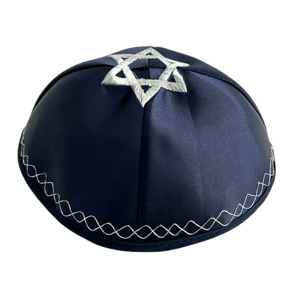 Blue Jewish Cap For Religious Event And Daily Wear Muslims Men Namaz