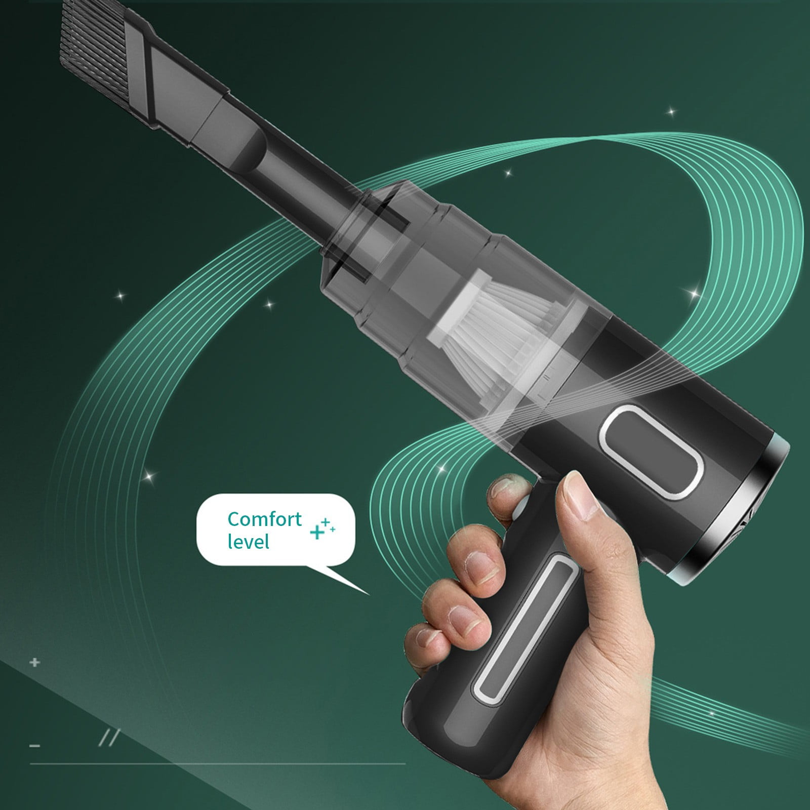 Wireless Portable High-Power Handheld Vacuum Cleaner, 29000PA Suction for Car and Home, Rechargeable Battery, Lightweight, Efficient Cleaning