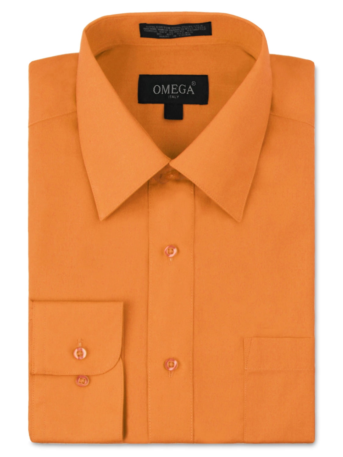 Orange Mens Dress Shirts