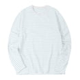 thumbnail image 6 of Xcmzpl Striped Long Sleeve Shirts for Men Casaul Color Block Pullover Tops Round Neck Going Out Outdoor Sports Shirt M-XXXL, 6 of 6