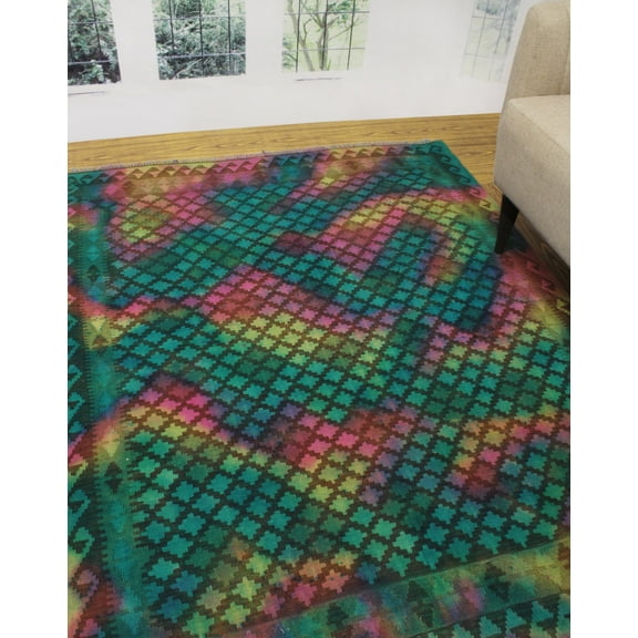 Elan Afruz Brown/Gold Rug, 5'0" x 6'7"