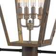 thumbnail image 6 of Rue De Royal 4-Light Industrial Bronze Outdoor Post Lantern, 6 of 6