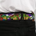 thumbnail image 4 of Nickelodeon Belt, Seatbelt Buckle Belt, Ninja Turtles Action Poses Team Turtles, Youth 22 to 32 Inches, 4 of 9