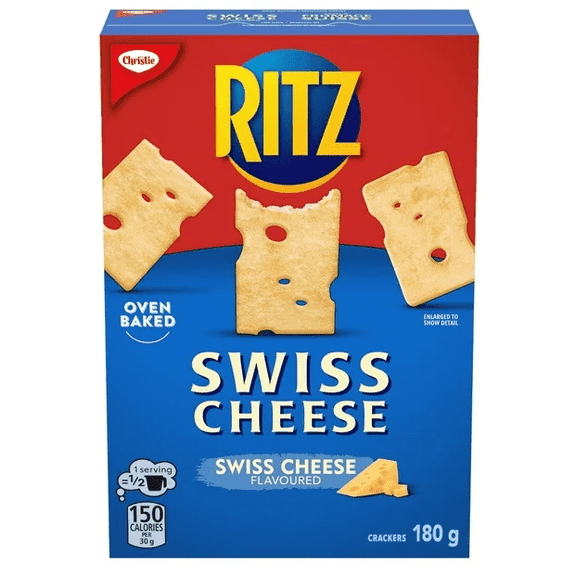 Ritz Swiss Cheese Crackers, 180g