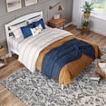 thumbnail image 4 of AFI Warren 14" Queen Wood Platform Bed Frame with Slatted Headboard, White, 4 of 12