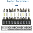 thumbnail image 4 of 10-Piece H-Type Hexagonal Impact Driver Bit Set - D2 Alloy Steel Construction with High Hardness, Strong Magnetism, Anti-Slip Design for Secure Grip, High Density for Durability, Easy Handling, Ideal, 4 of 6