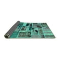 thumbnail image 2 of Ahgly Company Indoor Square Patchwork Turquoise Blue Transitional Area Rugs, 8' Square, 2 of 4