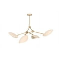 thumbnail image 5 of 4 Shade Light Mid CenturyLinear Brass Sputnik chandelier light Fixture, 5 of 10