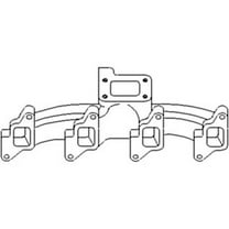 RAParts D1NN9430A Exhaust Manifold Fits Ford New Holland 750 7500 755 755A 755B 7000  