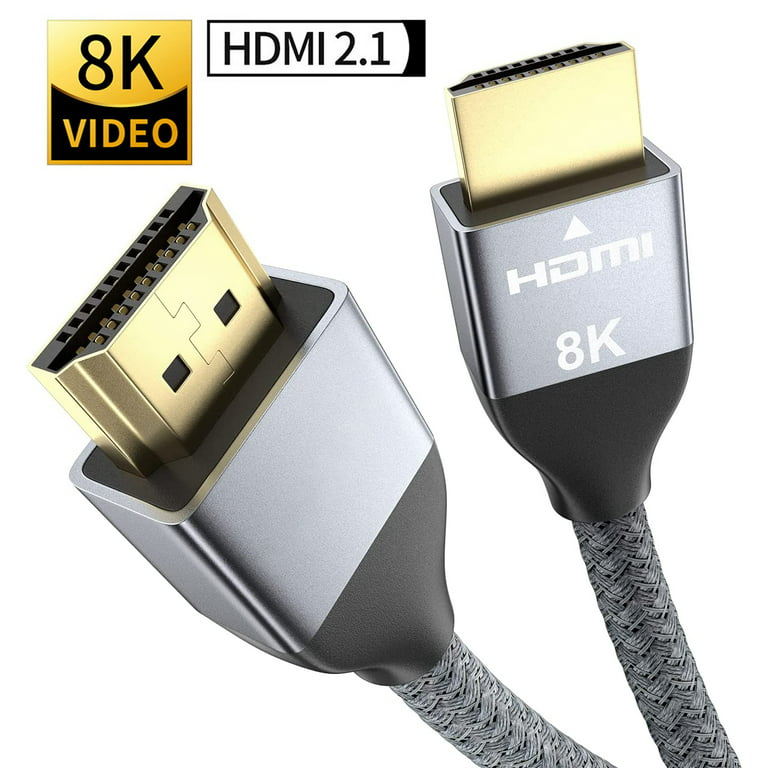 8K HDMI 2.1 Cable 3.3FT ,Certified Ultra High Speed HDMI Cord for PC, PS5,  PS4, Xbox Series X, Roku/Fire/Sony/LG TV 