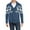 F72-Blue, variant on FYDUU Mens Cable Knit Cardigan Men's Autumn Winter Christmas Style Color Blocked Long Sleeved Hoodless Casual Sweater Jacket Knitted Sweater for Men