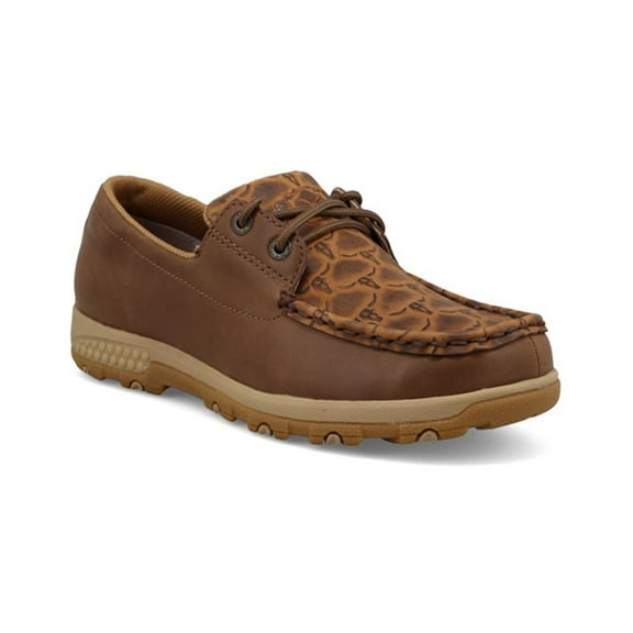 Twisted X Women's Boat Shoe Driving Mocs Brown 8 M  US