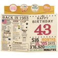 thumbnail image 1 of Tarjeta de cumpleaños FOBELEC de 43 cumpleaños para mujeres y hombres con sobre, 1 of 7