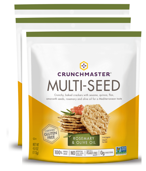 Crunchmaster, Crackers Multi grain Seed Rosemary Olive Oil Gluten Free