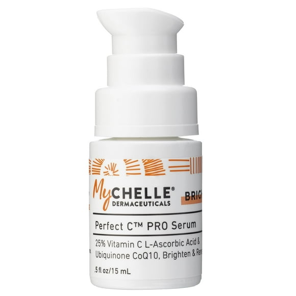 Mychelle Dermaceuticals Perfect C Pro Serum, Professional-Level 25% (0.5 Fl Oz) L-Ascorbic Acid Vitamin C Serum â?? Face Brightening Skin Care for All Skin Types