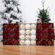 thumbnail image 5 of Juego de 12 bolas de terciopelo rojo pintadas para Navidad, decoración para árbol de Navidad, colgante de bola colgante de 6 cm, adornos navideños, bola de terciopelo, 5 of 5